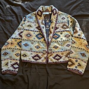 Vintage southwest woven jacket